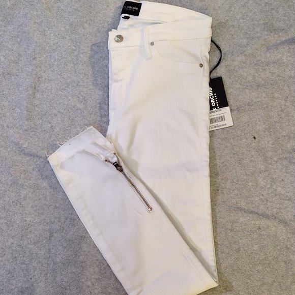 BLACK ORCHID Kaia White Mid Rise Ankle Denim Cropped Jeans - Size 26 NEW w/ TAGS - Picture 3 of 8